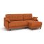 Угловой диван Женева цвет оранжевый,рыжый
