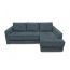 Угловой диван Остин реальное фото образца цвет серый,синий (фото 285010)
