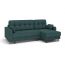 Угловой диван Орлеан цвет зеленый
