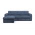 Угловой диван Айдер цвет синий,голубой