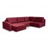 Угловой диван Джефферсон цвет красный,бордовый