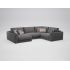 Угловой диван MOON 007 цвет серый