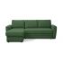 Угловой диван Лакки цвет зеленый