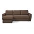 Угловой диван Лакки цвет коричневый