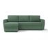 Угловой диван Лакки цвет зеленый