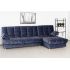 Угловой диван Милан цвет синий