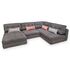 Угловой диван MOON 160 цвет серый  (код 403835)