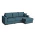 Угловой диван Неаполь-2 цвет синий,голубой