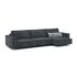 Угловой диван MOON 005 цвет черный,серый