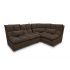 Угловой диван Доменика цвет коричневый