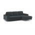 Угловой диван MOON 117 цвет черный,серый