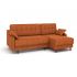 Угловой диван Женева цвет оранжевый,рыжый