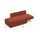 Диван кушетка MOON 074 цвет красный,терракот (фото 303045) Диван кушетка MOON 074 цвет красный,терракот (фото 303045)