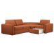 Угловой диван Бруно цвет красный,рыжый (фото 13686)
