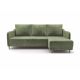 Угловой диван Бьерг цвет зеленый,оливковый