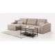 Угловой диван Джефферсон цвет бежевый,коричневый (фото 29188)