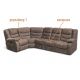Угловой диван Маранта цвет коричневый (фото 340231)