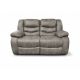 Диван реклайнер 2-x местный Маранта цвет серый (фото 341655)