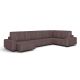 Угловой диван Уолтер цвет сливово-коричневый