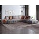 Угловой диван MOON 160 цвет коричневый,серый Угловой диван MOON 160 цвет коричневый,серый