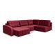Угловой диван Джефферсон цвет красный,бордовый Угловой диван Джефферсон цвет красный,бордовый