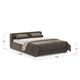 Кровать с подъёмным механизмом MOON 1007 цвет коричневый (фото 155604)