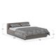 Кровать с подъёмным механизмом MOON 1007 цвет серый (фото 155503)