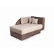 Кушетка Джеки-2 цвет бежевый,коричневый