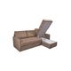 Угловой диван Флит цвет коричневый (фото 171394)