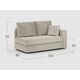 Диван кушетка MOON 074 цвет бежевый (фото 195365)
