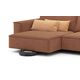 Угловой диван MOON 005 цвет оранжевый,красный (фото 208088)