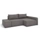 Угловой диван Лофт цвет коричневый,серый