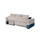 Угловой диван Бостон цвет бежевый,синий (фото 252564)