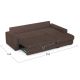 Угловой диван MOON 107 цвет коричневый (фото 273308) Угловой диван MOON 107 цвет коричневый (фото 273308)