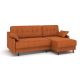 Угловой диван Женева цвет оранжевый,рыжый