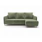 Угловой диван Бьерг цвет зеленый,оливковый