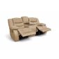 Диван реклайнер с баром Маранта цвет бежевый,коричневый,рыжый