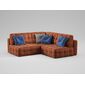 Угловой диван MOON 160 цвет оранжевый,коричневый Угловой диван MOON 160 цвет оранжевый,коричневый
