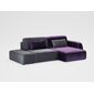 Угловой диван MOON 008 цвет серый,фиолетовый