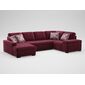 Угловой диван MOON 107 цвет красный
