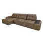 Угловой диван Джефферсон цвет коричневый
