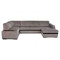 Угловой диван Миста цвет коричневый,серый  (код 54030)