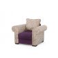 Кресло Цезарь цвет бежевый,фиолетовый