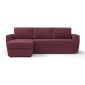 Угловой диван Лакки цвет красный,бордовый