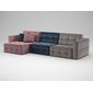 Угловой диван MOON 160 цвет синий,розовый,пестрый