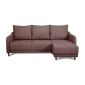Угловой диван Бьерг цвет коричневый Угловой диван Бьерг цвет коричневый