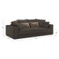 Диван MOON 007 цвет коричневый (фото 196391) Диван MOON 007 цвет коричневый (фото 196391)