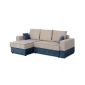 Угловой диван Бостон цвет бежевый,синий
