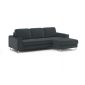 Угловой диван MOON 117 цвет черный,серый Угловой диван MOON 117 цвет черный,серый