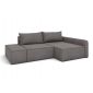 Угловой диван Лофт цвет коричневый,серый
